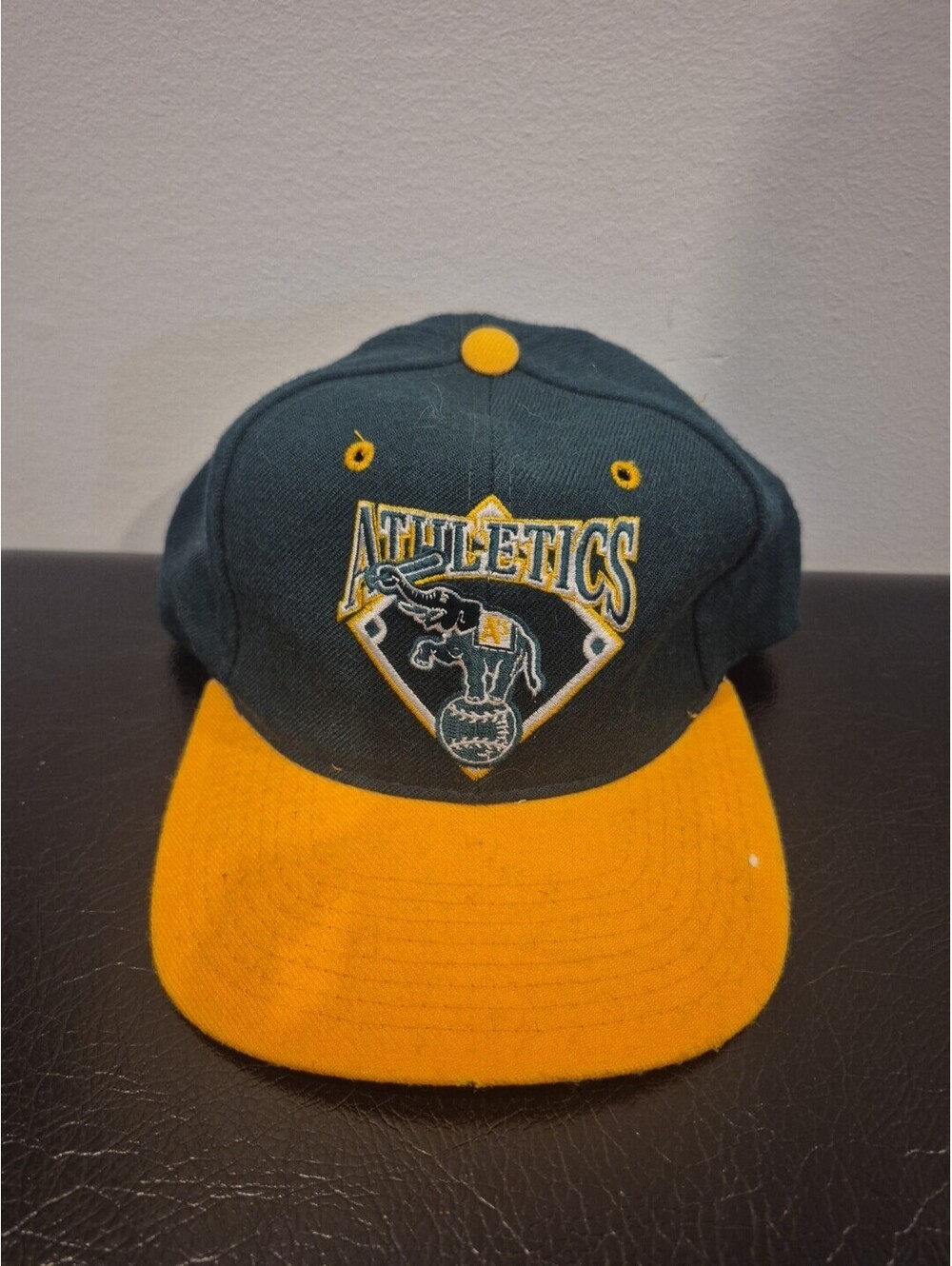 Oakland A’s Athletics Starter Snapback Hat MLB Baseball Cap Elephant 100% Wool